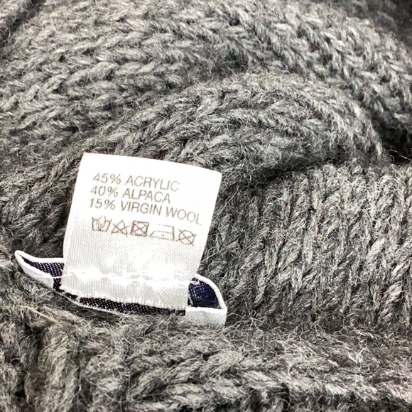 Jigsaw Roll Neck Cable Knit Poncho - Picture 9 of 10